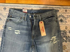 Levi’s 511 Slim Fit Jeans Distressed – Men’s 36x30 – Medium Wash – New With Tags