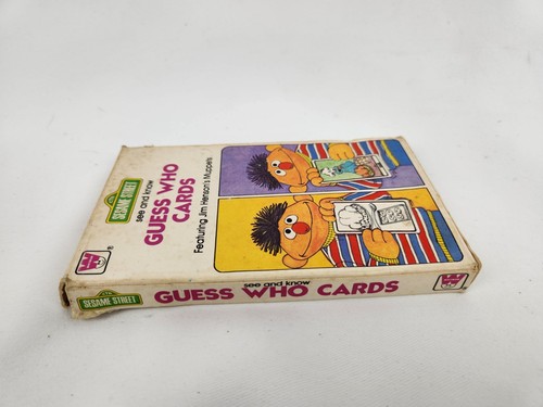 Vintage Sesame Street See & Know Indovina Chi Flash Cards Jim Henson's Muppets Jobs - Foto 6 di 7