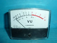 Micronta VU Panel Meter 20-0-3 2 3/4 x 2 1/4in