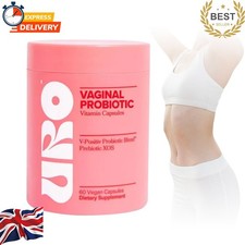 URO O Positiv Vaginal Probiotics for Women pH Balance with Prebiotics 60 Count