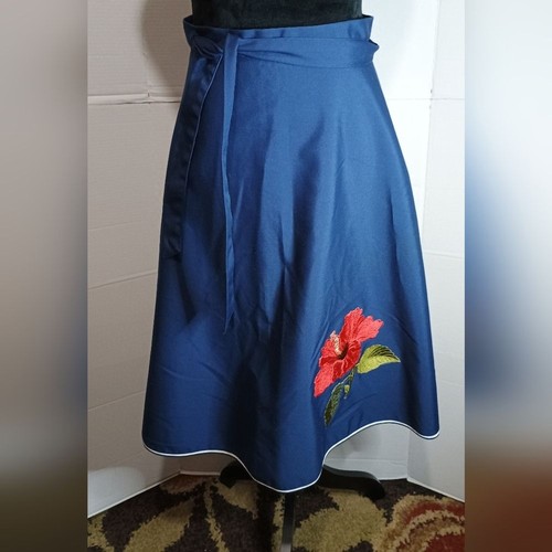 Vintage 70er Jahre Shirley Gadol Co Wickelrock Größe Medium - Bild 1 von 5