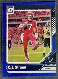 2024 Panini Donruss Optic CJ Stroud /199 Blue Prizm #76 Texans