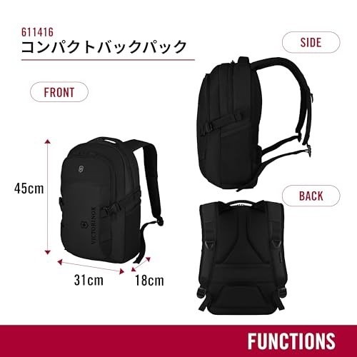 VICTORINOX VX Sport EVO Compact Backpack 20L Laptop Sleeve NIB - Picture 3 of 5
