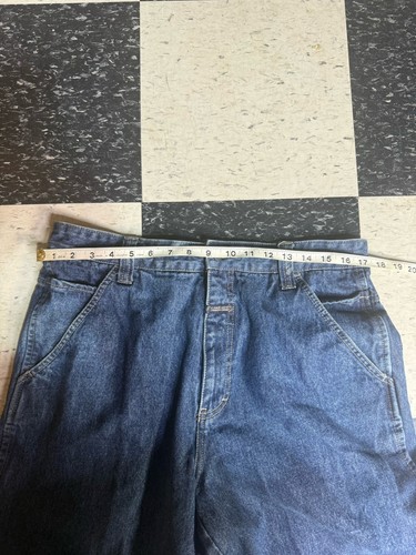 Vintage Marithe Francois Girbaud Carpenter Jeans Men's 34x33 Blue Denim Baggy - Picture 6 of 9