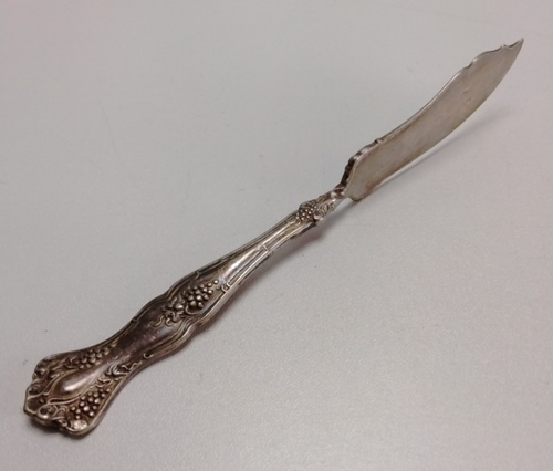 1847 Rogers Bros Vintage Grape Silverplate Master Butter Knife - Picture 1 of 8