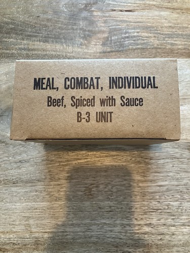 Vietnamkrieg C-Ration - Rindfleisch, gewürzt mit Sauce - 1966 Original MCI