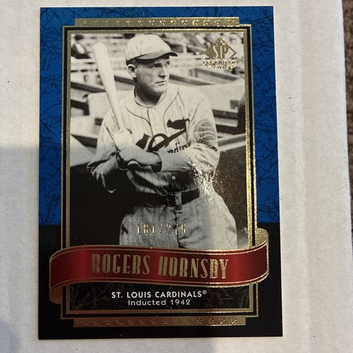 Roger Hornsby 2003 SP Legendary Cuts RARE #/275 BLUE SP - Bild 1 von 3