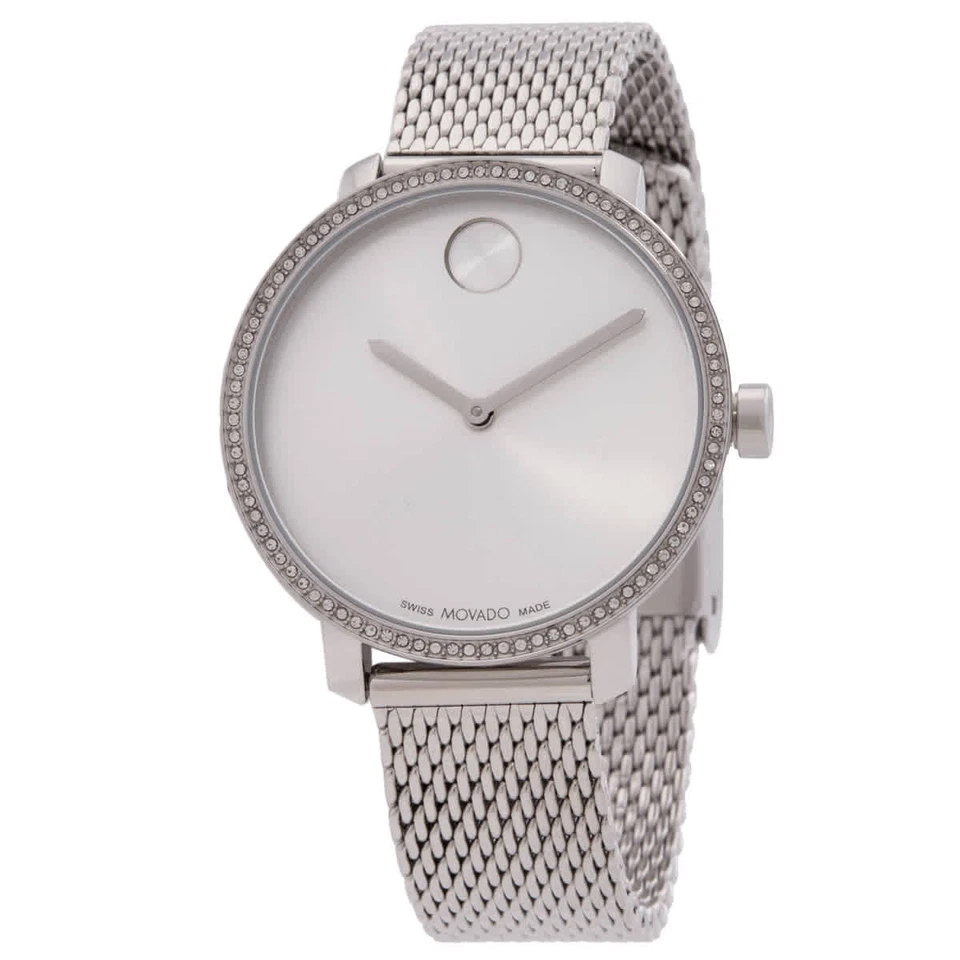 Movado Bold Shimmer Quartz Silver Dial Ladies Watch 3600840