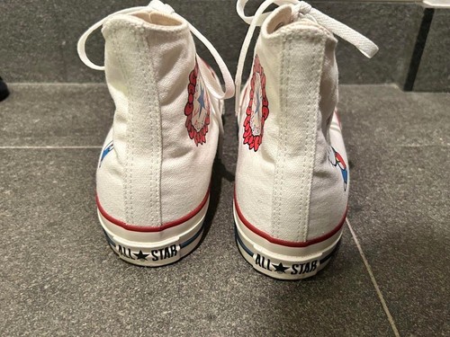clean converse × Hello kitty 50th anniversary Mens 6.5 Woman 8.5 sneaker Sanrio - Picture 4 of 5