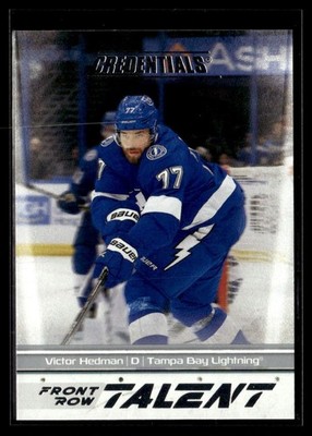 2024-25 Upper Deck Credentials Front Row Talent Victor Hedman Tampa Bay