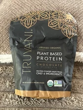 Truvani Certified Organic Plant Based Protein Powder - Chocolate 21.3oz - 02/27