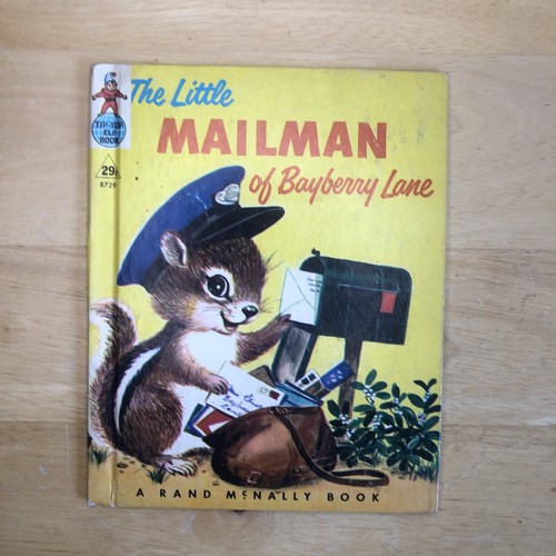 The LITTLE Mailman of BAYBERRY Lane - Ian Munn/Rand McNally Elf Book VTG 1952 HC - Picture 7 of 8