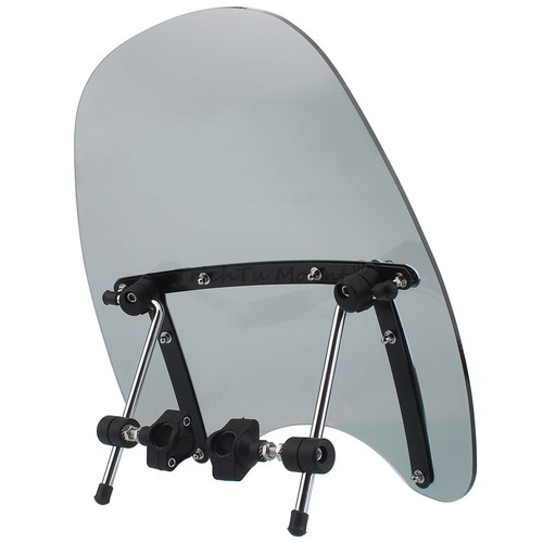 17"×15" Gray Windshield Windscreen Adjustable For Honda Shadow VLX 600 1988-2008 - Picture 23 of 24