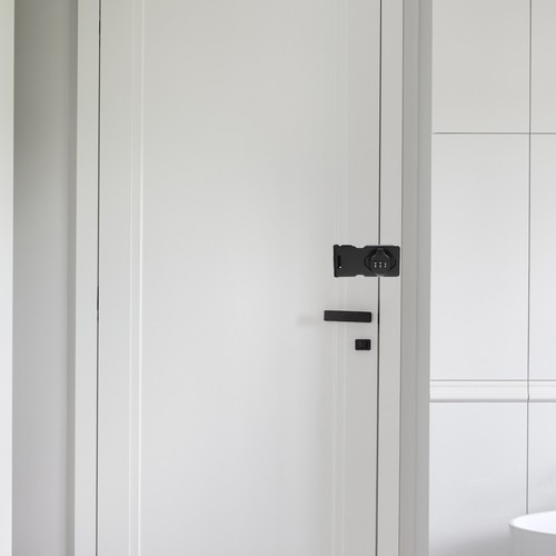 4.5" Combination Rotary Hasp Latch Lock 3-Digit Password Cabinet White - Picture 7 of 7