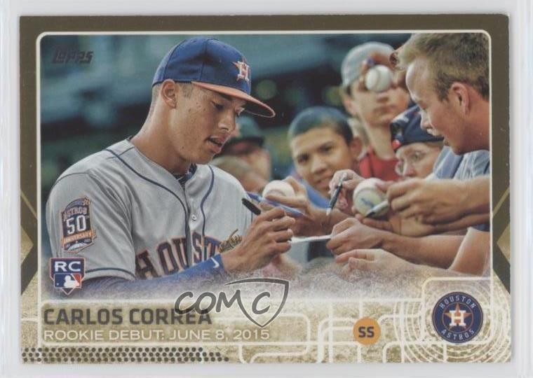 2015 Topps Update Debut Gold 432/2015 Carlos Correa #US251 Rookie RC 0nr3