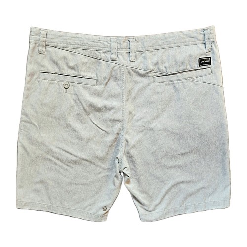 Volcom Shorts Men's Sz 38 Modern Fit Chino Gray Flat Front Activewear - Picture 3 of 6