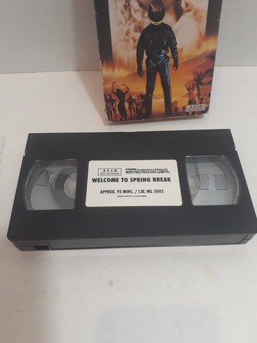 WELCOME TO SPRING BREAK VHS Horror Slasher Biker AVID Video VTG 1990 Rare - Picture 3 of 3
