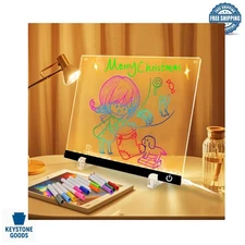 12-Inch LED Colorful Acrylic Note Board for Home, Office, Gifts
