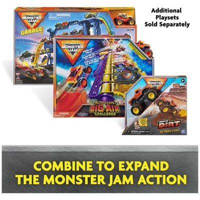 Monster Jam Garage Playset and Storage with Exclusive Grave Digger
