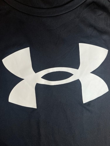 Boys Under Armour Athletic S/S Shirt Size Youth Extra Large  YXL - Black - Poly - Picture 5 of 5