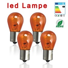 led Lampe  PY21W BAU15S Blinkerlampe 12V 21W Orange Kugel Blinker Birne 4pcs