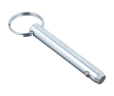 Detent Pin 3/8 x 2.500 (2-1/2) Medium Carbon Steel Zinc Clear (8 Pieces)