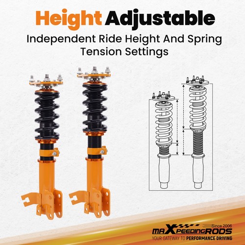 Height Adjustment Coilover For Nissan Altima L31 2002-2006 Maxima A34 2004–200 - Picture 8 of 21