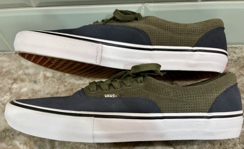 VANS “Off The Wall” Rare UltraCush PRO Skate Shoes Blue/Green Suede Men’s 13 NEW - Picture 7 of 10