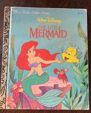 Golden Books Disney The Little Mermaid Little Golden Book 1992 