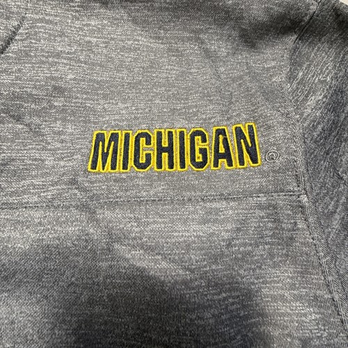 Michigan Wolverines Full Zip Light Jacket Insulated Mens 3XL Gray/Blue Colosseum - Picture 15 of 16