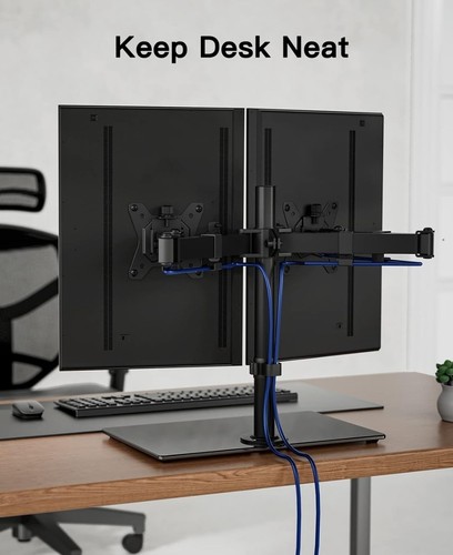 Dual Monitor Stand - 2x Monitors up to 27inch - Picture 6 of 7