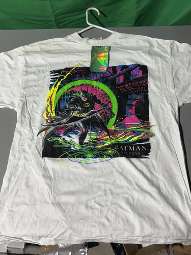 Vintage 1992 Batman Returns T-Shirt XL DC Comics SINGLE STITCH movie PROMO Tags