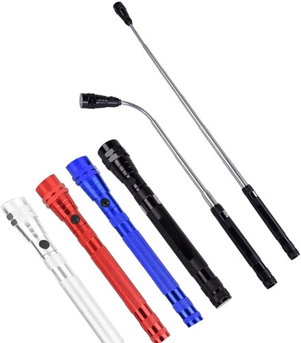 3 LED Flexible Telescoping Magnetic Pick Up Tool Lamp Flashlight Torch - Bild 16 von 20