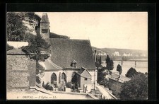 Old postcard Orival, L ?Eglise 1908