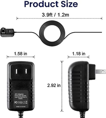AC/DC Power Adapter Charge for YAMAHA pa-130 PA-3d pa-3 PA-3B PA-3C PA-40 PA-3BU - Picture 3 of 4
