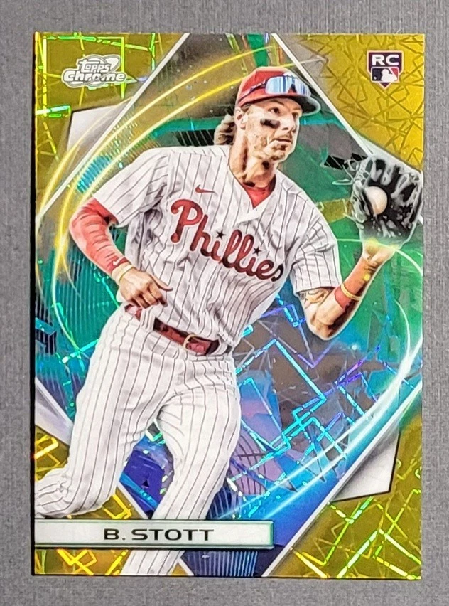 2022 Topps Cosmic Chrome Bryson Stott RC Gold Refractor /50