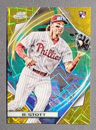 2022 Topps Cosmic Chrome Bryson Stott RC Gold Refractor /50