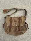 Kattee Leather & Canvas Camera Bag Dslr Slr Messenger Shoulder Magnetic Straps