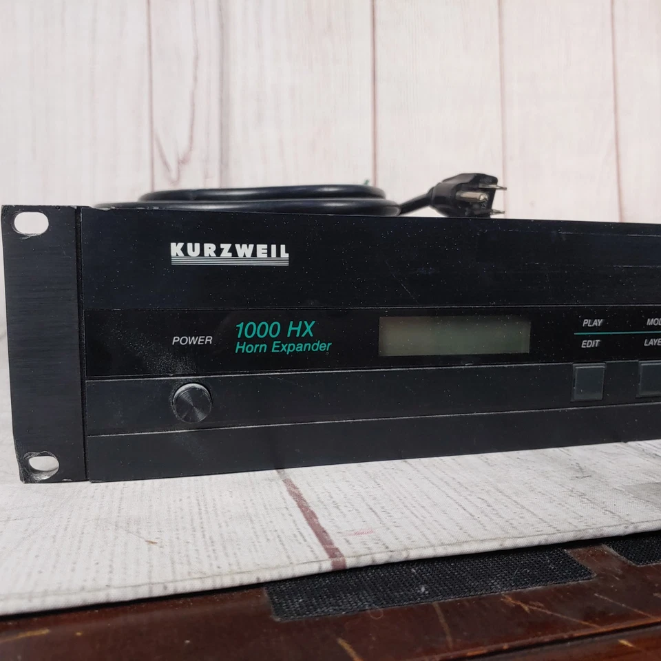 Kurzweil 1000 HX Digital Horn Expander Rack Mount Vintage 1000HX TESTED WORKING - Image 3 of 4