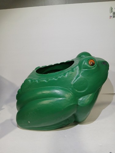 Großer seltener Vintage Frosch Kunststoff Blumentopf Pflanzgefäß Blasform Garten Made Canada - Bild 3 von 24
