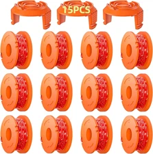 Eventronic 15 Pack WA0010 Replacement Trimmer Line Spool Compatible with Worx, 1