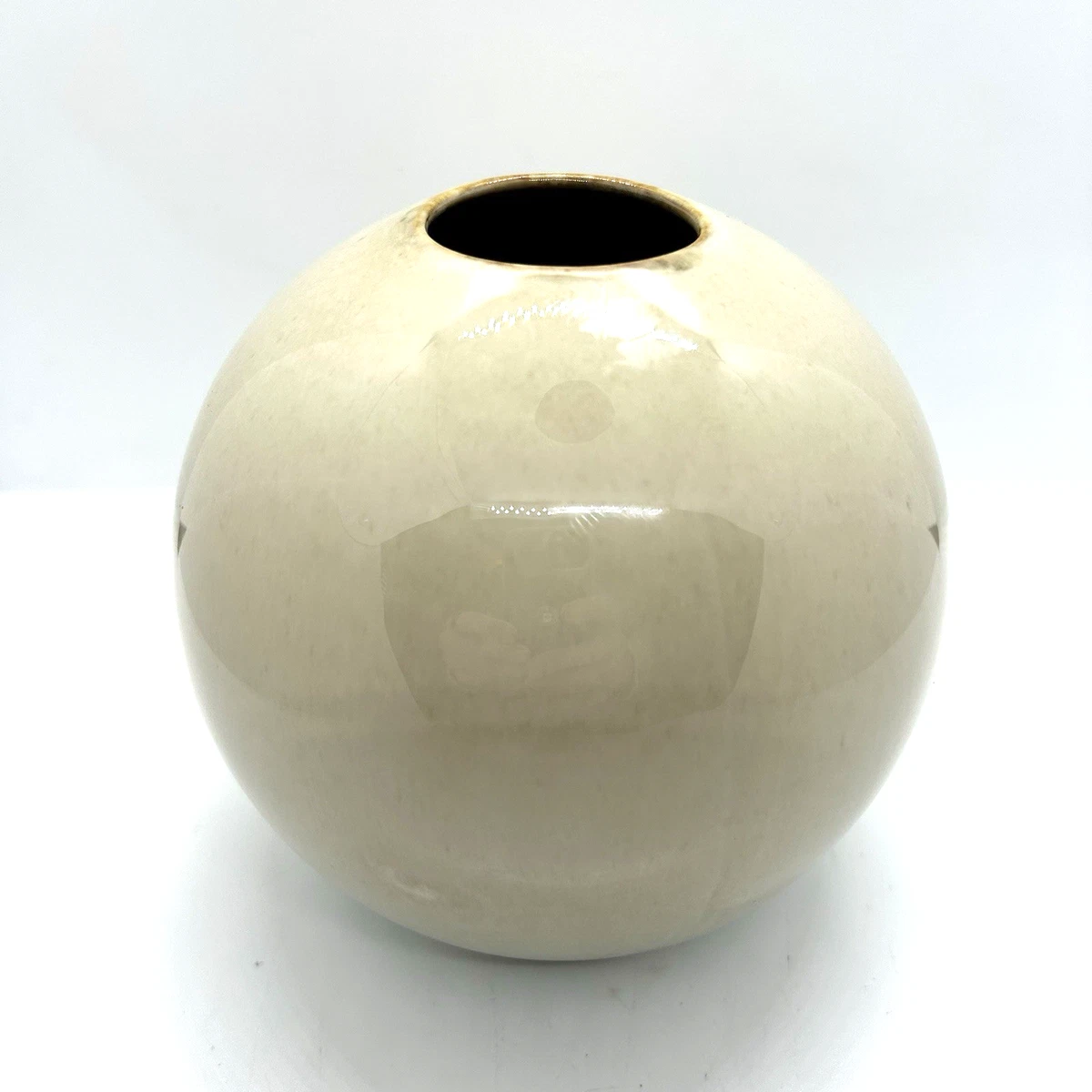 白色圆形花瓶| eBay