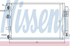 Nissens Condenser for Ford Focus EcoBoost 100 1.0 February 2012 to October 2014