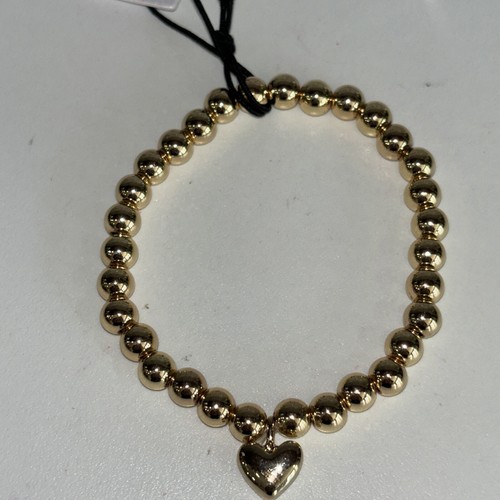 Baublebar XO Pisa Beaded Goldtone Heart Bracelet NEW - Picture 3 of 4