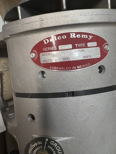 8600125 New Original Delco Remy Alternator Generator 36SI 170amps Truck 12V - Picture 3 of 7