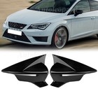 Glossy Black Side Rearview Mirror Covers For Seat Leon 5F MK3 ST Cupra 2013-2020