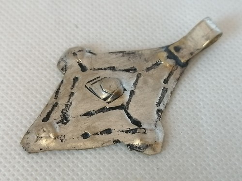 Extrem seltenes altes Wikinger Amulett silberfarben Kreuz Artefakt echt - Bild 8 von 14