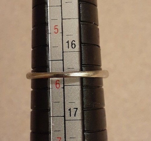 Anello ORO bianco 18 carati VINTAGE Art Decò diamanti taglio antico miniera 3 diamanti - misura 5,75 - Foto 13 di 14