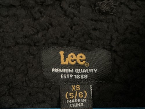 New Lee Sherpa lined hooded jacket for boys size XS(5/6) - Picture 5 of 5