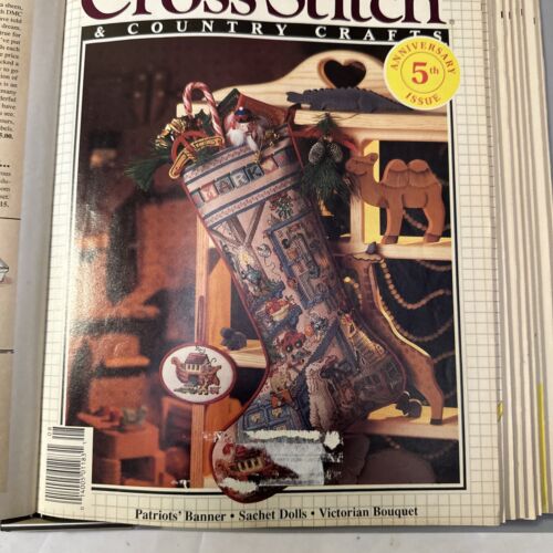 Lot Of 12 Cross Stitch and Country Crafts Magazine 1990 Jan/feb To Nov/dec 1991 - Picture 4 of 14
